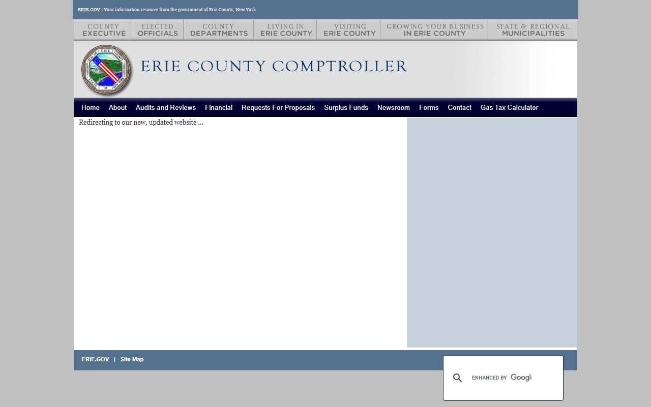 Erie County Comptroller office for unclaimed funds